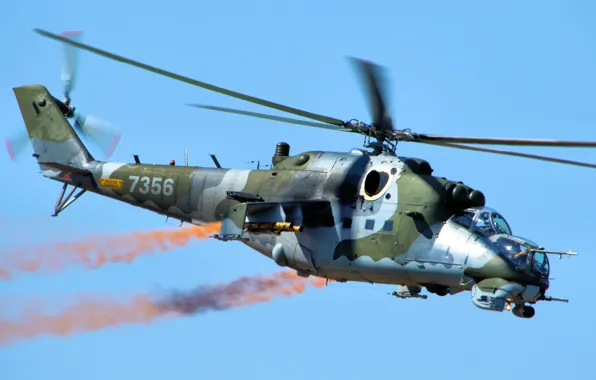 Helicopter, transport-combat, Mi-24V, Mil Mi-24V