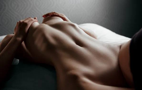 Chest, pose, Girl, hands, figure, legs, ribs, Vitaly Ivanov