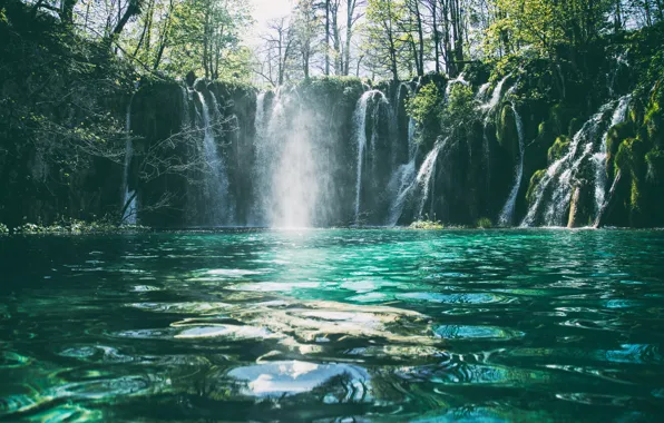 Water, Waterfall, Reflection, Jonathan Pie