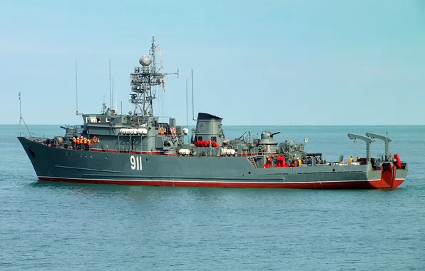 Sea, minesweeper, project 266m, Ivan Holubec, cipher aquamarine