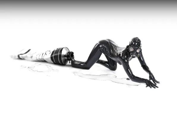 Picture Girl, Black, Jumpsuit, Tube