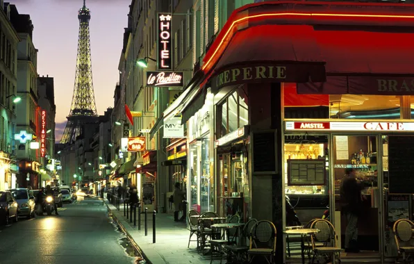 Picture Paris, the evening, France, france, street, paris wallpapers