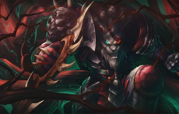 Armor, Wolf, Fantasy, Art, Art, Fiction, Game, League of Legends
