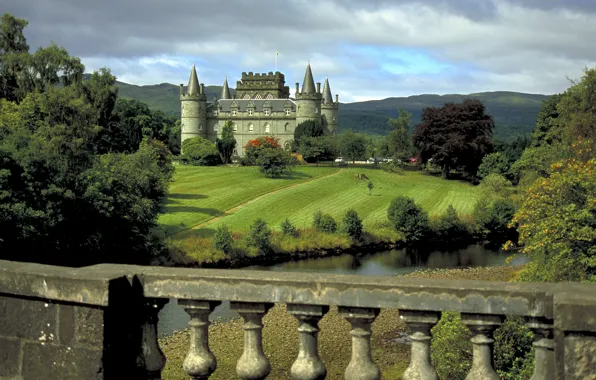 Forest, river, castle