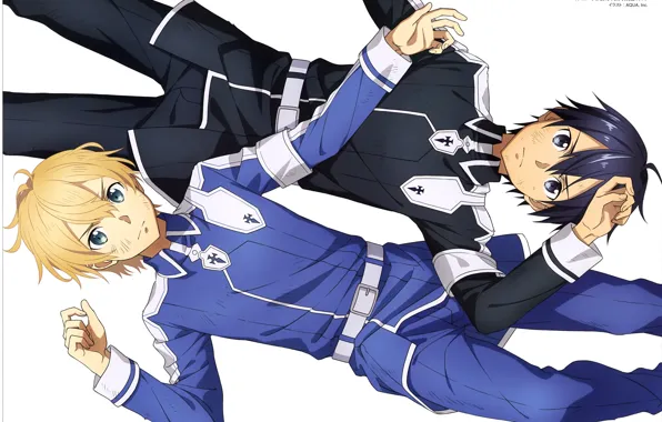 kirito and eugeo (sword art online)