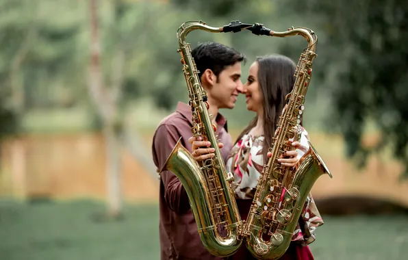 Look, girl, love, nature, pose, smile, music, mood