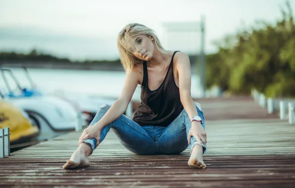 Jeans, sponge, the beauty, Poland, Warsaw, Jacky ART