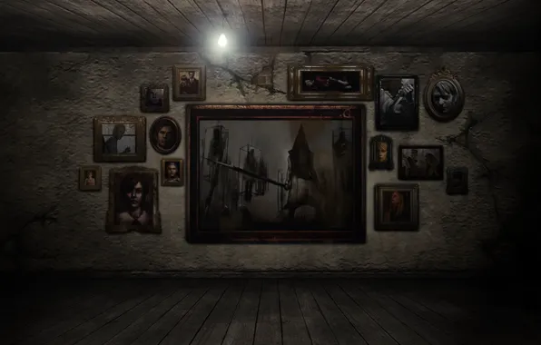 Room, pictures, silent hill