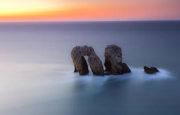 Sea, landscape, rocks