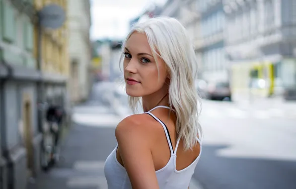 Road, look, street, model, portrait, home, makeup, hairstyle