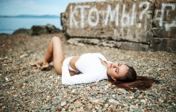 Model, stones, Vadim Podoprigora