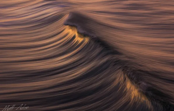 Wave, water, light, nature, stream, overflow