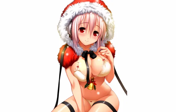 Girl, christmas, sexy, lingerie, pantsu, bra, cleavage, panties