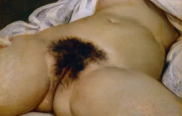 Girl, Picture, Naked, Gustave Courbet, Puszcza piska, Gustave Courbet, French painter, The origin of the …