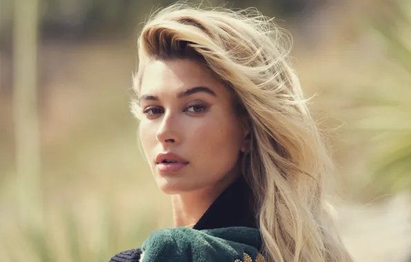 Picture model, portrait, blonde, Hailey Baldwin