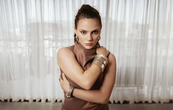 Look, pose, makeup, actress, Daphne Keen, Dafne Keen