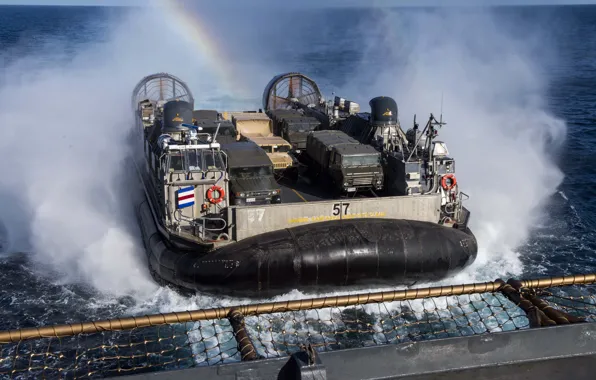 Sea, ship, pillow, air, hovercraft