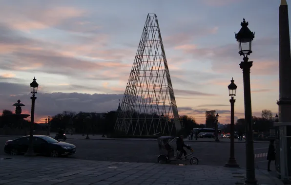 Sunset, Paris, post