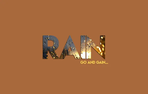 Text, rain, the word, saying