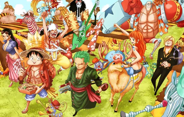 Sake, game, Chopper, One Piece, pirate, nothing, anime, cat