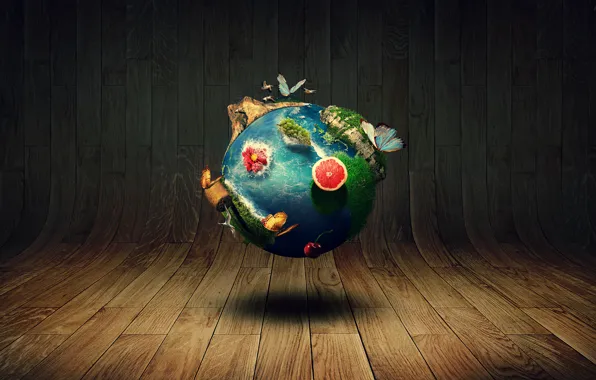 World, earth, fantasy, landscape, sphere, marin mocanu, mocanu, marin