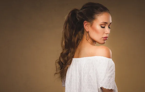 Face, background, hair, profile, Angelica