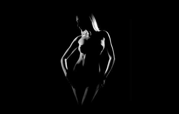 BACKGROUND, BLONDE, BODY, BLACK, FIGURE, SILHOUETTE, CONTOUR, OUTLINE