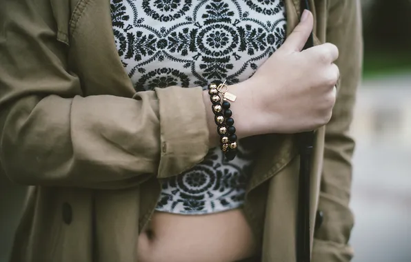Picture girl, hand, bracelet