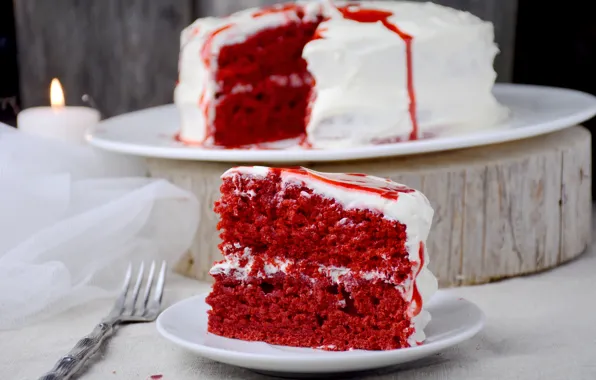 Red, cake, color