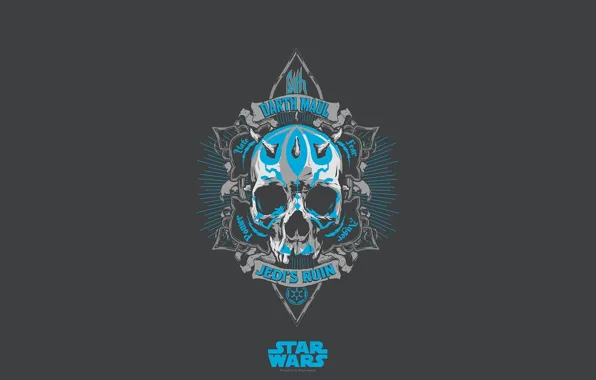Picture background, skull, Star Wars, Darth Maul, Star Wars