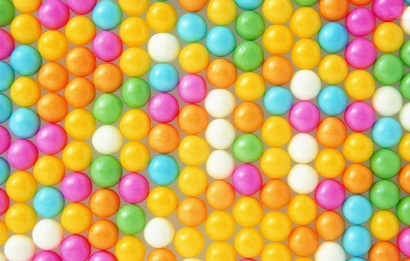 Balls, color, food, candy, pills, symmetry