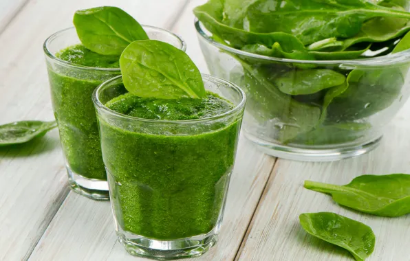 Picture greens, vegetables, vegetable smoothies, puree