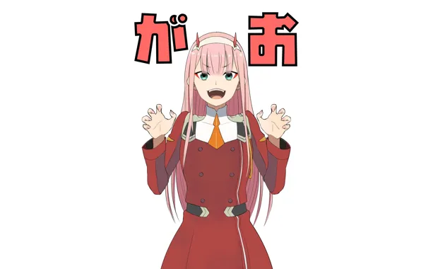 Girl, smile, 002, Darling In The Frankxx, Cute in France, Zero Two