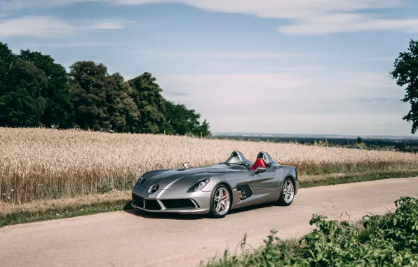 Car, Mercedes-Benz, SLR, road, Mercedes-Benz SLR McLaren Stirling Moss