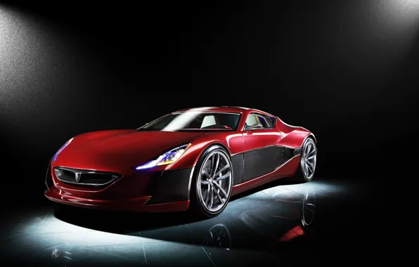 Concept, Red, One, Rimac