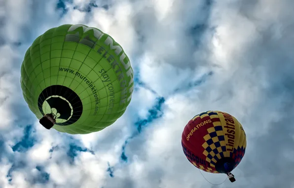 The sky, balls, sport