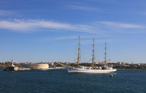 Ship, sailing, Sevastopol, Hersonissos