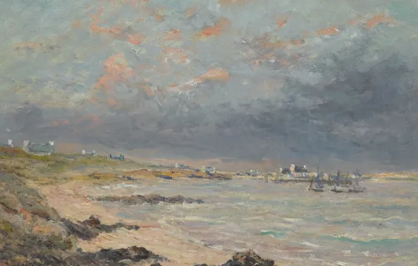 Landscape, picture, 1903, Maxime Maufra, Maxim Mora, Storm in Kerosene