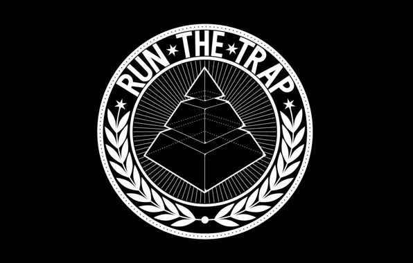 Minimalism, White, Pyramid, Wallpaper, Black, Logo, Black, White