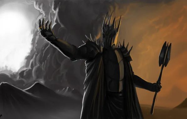 Picture the Lord of the rings, the lord of the rings, the dark Lord, Sauron