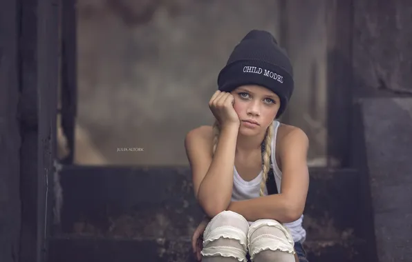 Look, portrait, girl