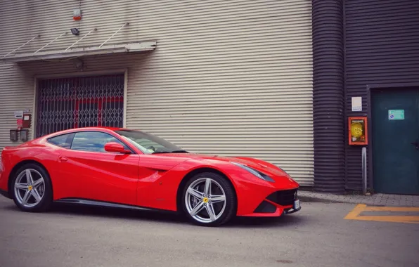 Red, Ferrari, Ferrari, Red, Supercar, Supercar, Berlinetta, F12