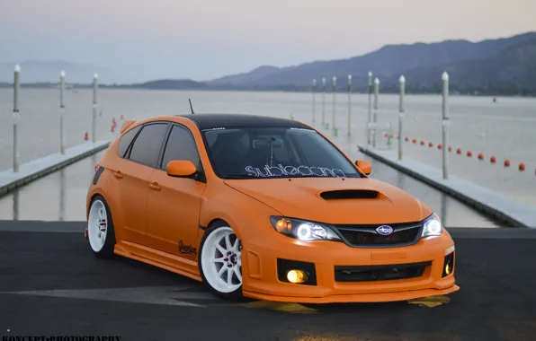 Turbo, rock, subaru, sea, japan, wrx, impreza, jdm