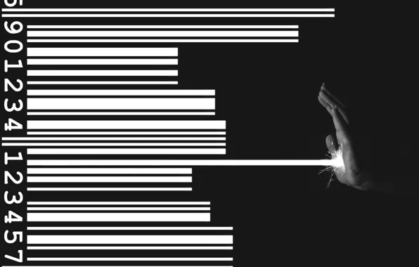 Background, hand, code