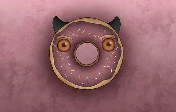 Picture background, art, donut