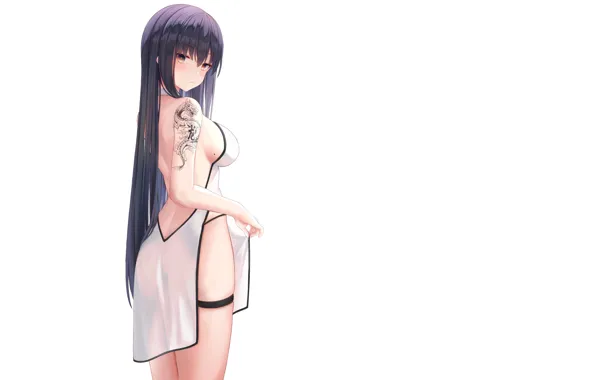 Girl, sexy, Anime, pretty, beauty, cheongsam, long haired