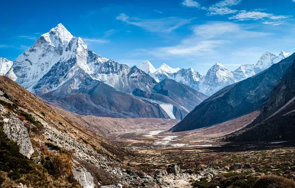 The Himalayas, AMA Dablam, Ama Dablam, Himalayas, Federal Democratic Republic Of Nepal, Sanghiya Loktāntrik Ganatantra …