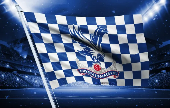 Logo, Football, Stadium, Flag, Emblem, Premiel League, Symbol, Crystal Palace FC