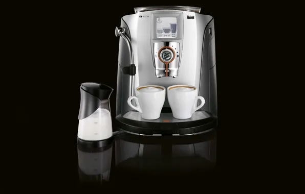 Sugar, mugs, coffee machine, espresso