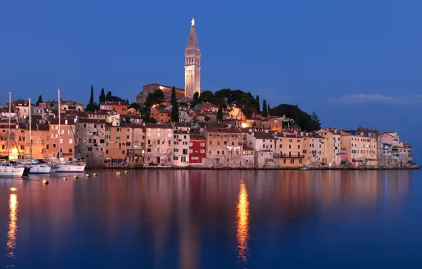 Picture sea, coast, building, home, yachts, Croatia, Istria, Croatia